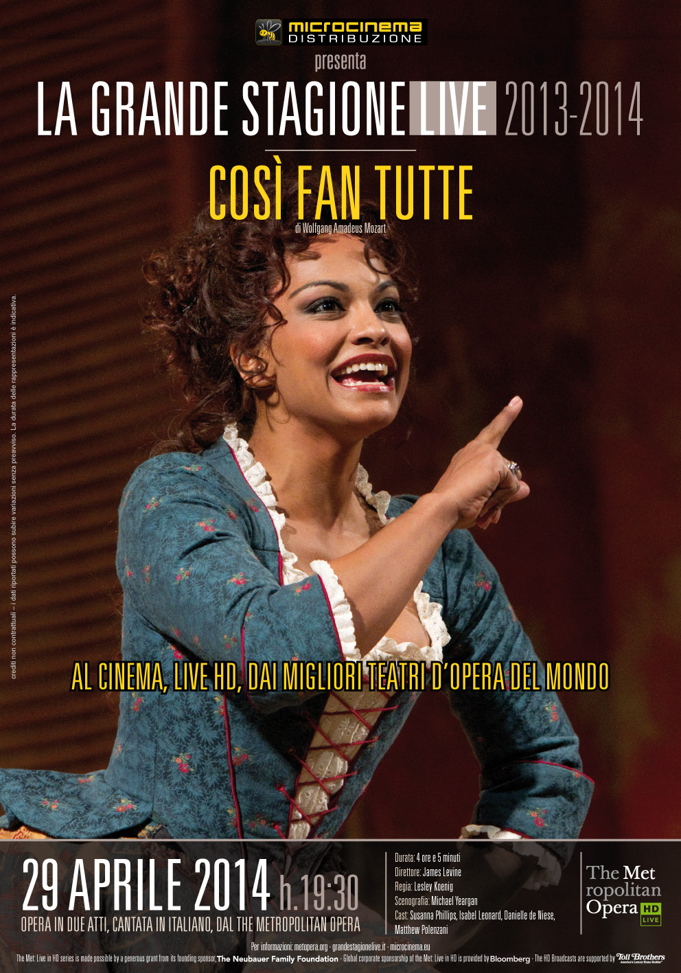 Otello e Così fan tutte per l’Opera al Cinema